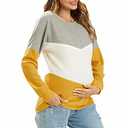 IFFEI Women's Maternity Nursing Tops Breastfeeding Tank Tee Shirt Long Sleeve Nursing Clothes S