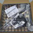 CXWXC Bike Basket Rack - Large Front Bicycle Basket with Struts - Front Mount Aluminium Bike Basket Large Capacity