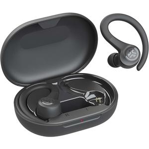 JLab Go Air Sport, Wireless Workout Earbuds Featuring C3 Clear Calling, Secure Earhook Sport Design, 32+ Hour Bluetooth Playtime, and 3 EQ Sound Settings (Graphite/Black)