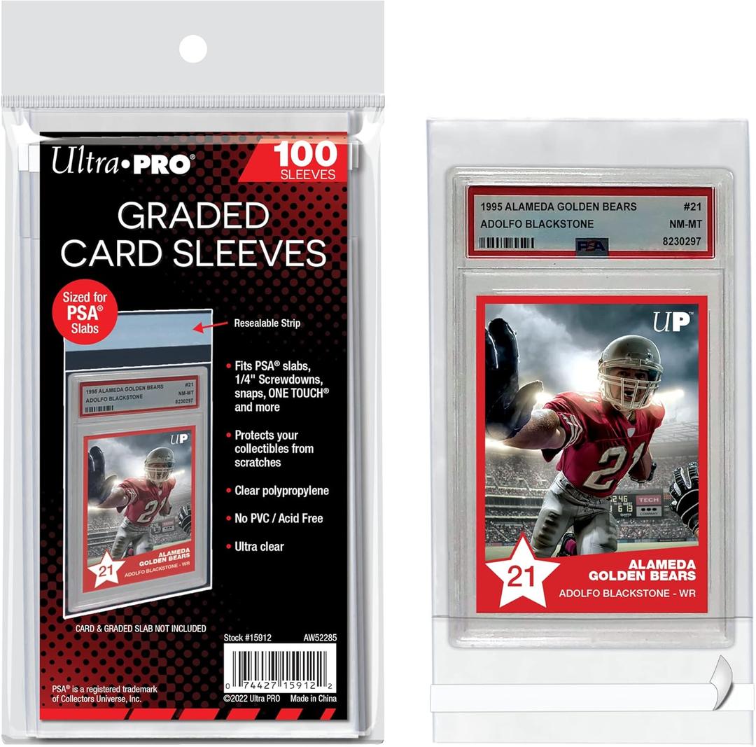 Ultra Pro Card Supplies PSA Graded Standard Card Sleeves [100 Count]
