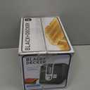 BLACK+DECKER 2-Slice Toaster, T2569B, Extra Wide Slots, 6 Shade Settings, 850 Watts, Crumb Tray, Cancel Button (Black)