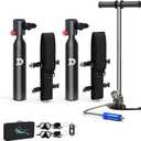 DEDEPU Scuba Tank 0.5L Mini Scuba Tanks Diving Tank 5-10 Minutes Scuba Air Tank DOT Certification Lung Tank D0.5B Black
