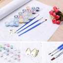 2 x obterie Cat Paint by Numbers Kit for Adults Beginner Skeleton Oil Painting Kit Adult Paint by Number Kits on Canvas DIY Painting for Beginners Art by Numbers for Gifts Home Wall Decor 16x20 Inch (YF038)