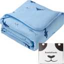 BubblePanda Rayon Made from Bamboo Baby Blanket for Boys Girls Neutral Soft Crib Blanket Toddler Quilt Comforter Newborn Nursery 30 x 40 Inch Shark