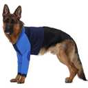 LeLePet Dog Recovery Suit for Front Legs, Dog Sleeve to Stop Licking, Elbow Protector for Leg Injuries Shoulder Wounds After Surgery Male Female,Zippered Long-Sleeved Shirt Cone Alternative(M)