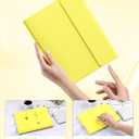 Harvopu Compatible for iPad 11th 10th Generation Case with Keyboard, Folio Cover with Pencil Holder, Multi-Touch Trackpad, 7 Color Backlit, Detachable Keyboard for iPad (A16) 11th/10th Gen (Yellow)