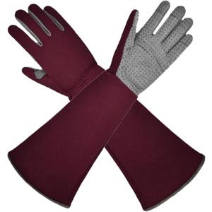 Gardening Gloves, Thorn Protective, Forearm Protection, Yard Work, Pruning, Outdoor Activity, Comfortable (brown, medium)