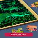 SYNCFUN 4 Packs Magical Dinosaur Wooden Puzzles Glow in The Dark, 35 & 24 PCS Puzzles Board for Preschool Educational Toddlers, Dinosaur Toys for Kids Ages 3-5 Birthday Valentine Easter Gifts