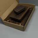 Maitys 3 Pcs Wooden Risers for Display Pedestal Stand Wooden for Decor Farmhouse Vintage Rustic Stackable Kitchen Stand Tray Riser, 3 Sizes(12 x 6.7, 8 x 4.7, 4 x 2.8 in,Brown)