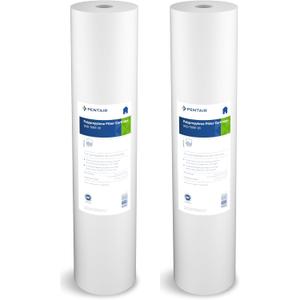 Pentair Pentek DGD-5005-20 Big Blue Water Filter, 20-Inch Whole House Sediment Filter Cartridge Replacement, Dual-Gradient Density Spun Polypropylene, 20" x 4.5", 5 Micron, (Pack of 2), White