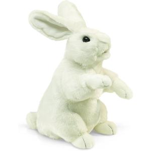 Folkmanis Standing White Rabbit Hand Puppet