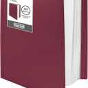 Dunwell Presentation Binder 60-Pocket, Displays 120 Pages, 8.5x11 Portfolio Binder with Plastic Sleeves, Storage and Organizer for Documents, Photos, Kids Artwork, Projects, Recipes (Ruby)