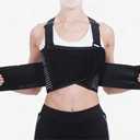 Broken Rib Support Brace, Rib and Chest Support Brace, Rib Belt for Ribs Support, Dislocated Ribs Protection, Sternum Injuries and Pulled Muscle Pain (XL 39" to 43") (Black, XL)
