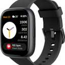 Smart Watch for Women Men, Alexa Built-in, Answer/Make Calls, 1.83" Fitness Tracker Watch with Heart Rate Monitor, Sleep Tracker, Pedometer, IP68 Waterproof Smartwatch Compatible Android iOS (Carbon Black)