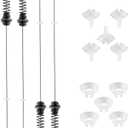 W11130362 Washer Suspension Rod Kit for Whirlpool for Maytag for Kenmore, Replaces W10594080 W10735786 W10748956, Compatible with WTW5000DW1 WTW5000DW2 WTW5000DW3 MVWX655DW1 Suspension Rods.