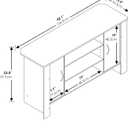 Furinno Econ TV Stand Entertainment Center, Espresso, 46-inch Tv