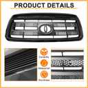 Front Bumper Grille For 2010 2011 2012 2013 Toyota Tundra Black Shell With Insert Grill