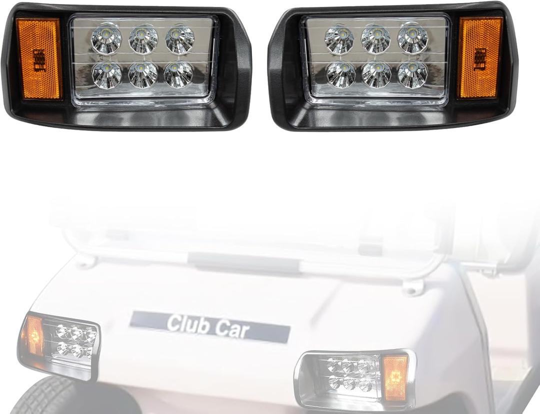 Golf Cart LED Headlight For Club Car Headlights for DS 1993-up Models 12 Volt Club Car DS LED Light Kit OEM 101988001 101988002