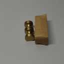 Wealrit 1 Pcs Back to Back Shower Door Knobs, Aluminium Shower Glass Door Knob 1.2" Diameter Bathroom Door Handles Small Pulls for Glass Door(Gold)