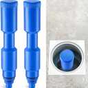 2 Pack Pool Skimmer Plug, Pool Skimmer Guard, Skimmer Winterization Plug for 1 1/2" and 2'' Threaded Skimmers, Suitable for Above and Inground Pool (16.5 Inch)