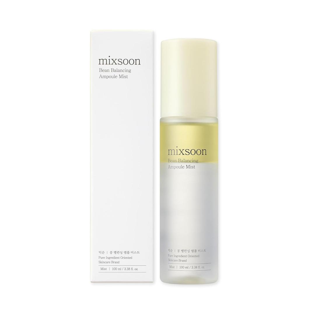 mixsoon Bean Balancing Ampoule Mist Skin moisturizer and Oil balance For Hydrated Radiance Korean Glass Skin Care 3.38 fl. oz. / 100ml