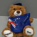 Leyndo 2026 Graduation Plush Bear with Picture Frame Diploma Cap 9 Inch Congrats Grad Plush Stuffed Animal Bear Graduation Keepsake Gifts for Graduate(Royal Blue)