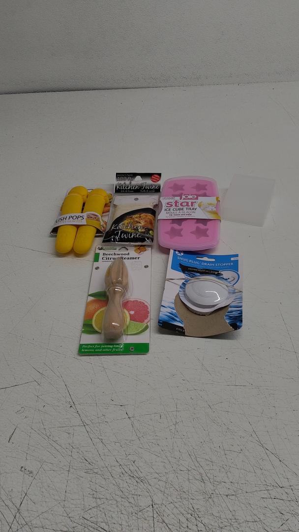Push Pops, Kitchen Twine, Ice Cub Tray, Citrus Reamer, Snug Plug Stopper