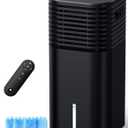 FANCOLE Windowless Portable Air Conditioners with 4Modes & 3Speeds, 15H Timer for Smart Auto-off, 2Gal Tank for 20H Cooling, Evaporative Air Cooler 17 FT Remote, 120 Swing Swamp Cooler No Hose Needed