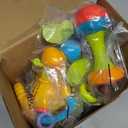 iPlay, iLearn 10pcs Baby Rattles Toys Set, Infant Grab Shake Rattle, Easy Hold Sensory Teether, Babies Development Learning Music Toy, Newborn Shower Birthday Gift 1 2 3 4 5 6 7 9 10 12 Month Boy Girl