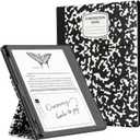 CoBak Stand Case for Kindle Scribe - Premium Folio Leather Cover with Pen Holder, Auto Sleep/Wake - Compatible with 10.2 Inch Kindle Scribe (2022/2024 Release)