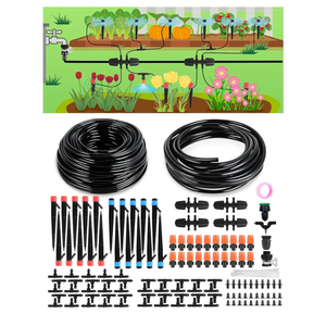 Drip Irrigation System for Watering Garden: 230FT Misting Sprinkler DIY Devices with Tubing Hose for Indoor Plants Outdoor Flower Beds Raised Growing Lawn Tree Patio Hydroponic