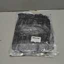 4 x AURUZA Winter Gloves Men Women, Zipper Cycling Gloves Touch Screen, Windproof Warm Gloves Cold Weather, Anti-Slip Sports Gloves for Cycling Driving Running Hiking Climbing Skiing Sports (X-Large, Black)