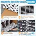 Fuutreo 1 Pc Classroom Construction Paper Storage, Black White Composition 18 Slot Compartments Desktop Scrapbook Organizer for Letter/A4 File Sorter, 14.2" H x 28.1" W x 12.4" D for School Office