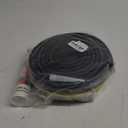 Jin&Bao Universal Garage Door Threshold Seal Strip 12FT Kit, Bottom Waterproof Rubber Weather Stripping Replacement（Yellow, 1 Adhesive）