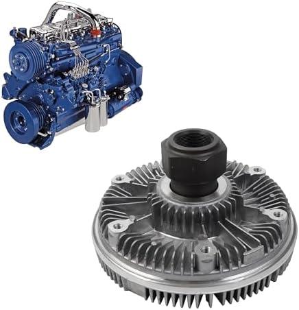 Dasbecan Engine Cooling Fan Clutch Compatible with International DT466E Diesel Engine Replace# 7203102 9902013 7C4Z8A616BA