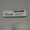 Multi-function Manual Can Opener Bottle Opener, Oversized Hand-held Easy Rotary Knob, Safe Cut Can Opener with Non-Slip Handle, Smoother Cut Sharp Blade for Seniors Kitchen Tool, Black