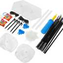 Garneck 1set Sturdy Balloon Arch Kit Support for Weddings Parties and Celebrations Reusable Arch Stand for Balloon Decorations Diameter Fiber Rods Easy to Assemble