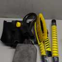 Ortiny 7 in 1 Snow Shovel & Snow Brush Kit with Ice Scrapers for Car Windshield,62.2” Extendable & Bendable Thicken Aluminum Tube for Easy Roof Cleaning,180° Pivoting Brush Head & EVA Grip,Yellow