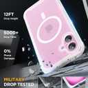 Miracase for iPhone 16 Case 6.1'', [Bubble Free] Full-Body Bumper Phone case with Built-in Full Glass Screen &Camera Control,No Gap,Compatible with MagSafe,Drop Proof 16 Cover,Matte Clear