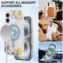 LSL Magnetic Case for iPhone 16 Cute Flower Pattern - Yellow