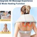 Shoulder Massager with Heat for Pain Relif, Cordless and Shiatsu Deep Tissue Kneading Massager Anywhere Use