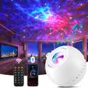 Star Projector Galaxy Light Projector ,15 Colors Star Lights for Ceiling Projector, 15 White Noises Galaxy Projector for Bedroom, Bluetooth+Remote+Timer Stars for Ceiling Projector Lights for Bedroom