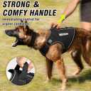 Tactical Dog Harness for Large Dogs,No Pull Military Dog Vest with Handle,Reflective Heavy Duty Pet Harness for K9 Working Walking Hiking Training Black XL