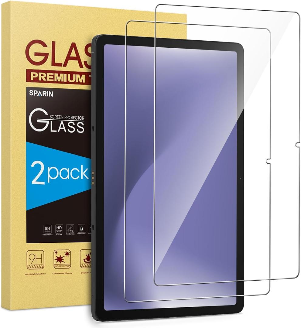 SPARIN Pack of 2 Screen Protector for Samsung Galaxy Tab A9 Plus 11 Inch 2023, Case Friendly Tempered Glass HD Clear film for Samsung Tablet A9+ (SM-X210/X216/X218)
