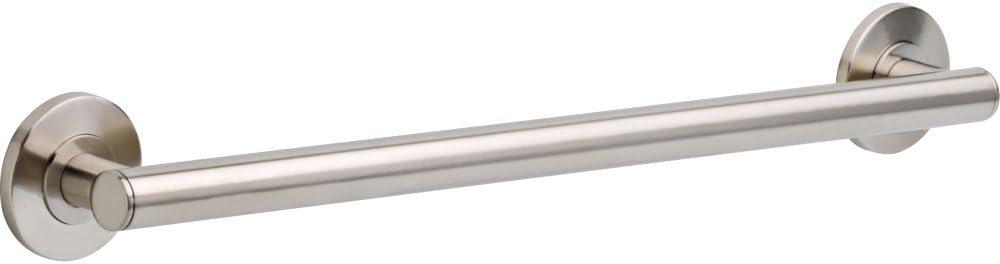 DELTA FAUCET 41824-SS Contemporary Grab Bar with Concealed Mounting, 24-Inch, Stainless (Brilliance Stainless Steel)