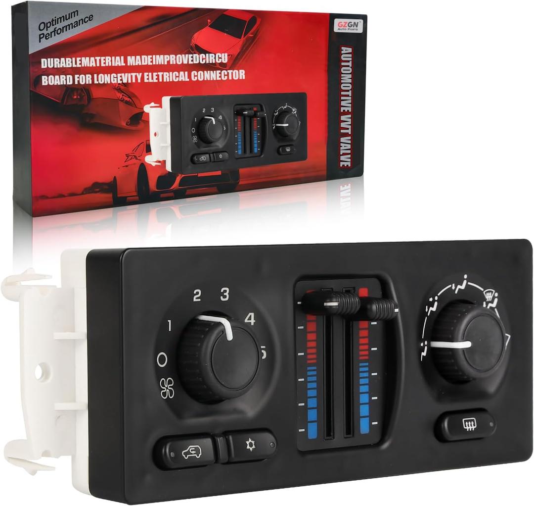 599-210XD A/C Heater Climate Control Module Panel Switch Compatible with 02-07 Silverado Suburban Tahoe Trailblazer Avalanche Sierra Yukon Envoy Cadil Escalade Isuzu Buick Bravada OE 10370033