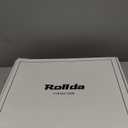 Rollda Leather Cowboy Boots for Men Western Boots Square Toe Chunky Heel Mid-Calf Boots Classic Embroidered with Pull On Tabs (12, Brown)