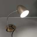 ENERGETIC SMARTER LIGHTING LED Desk Lamp, Flexible Gooseneck with Table lamp, 3.5W 240LM 4000K Cool White Study Lamps for Bedroom and Office, Eye Protection, ETL Listed,Gold