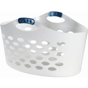 Rubbermaid White Plastic Laundry Basket