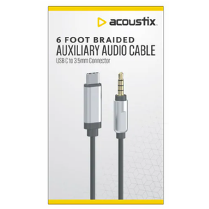 Acoustix™ Auxiliary Braided Audio Cable, 6 ft - Fred Meyer